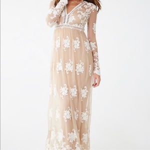 Forever 21 Floral Sheer Maxi Dress